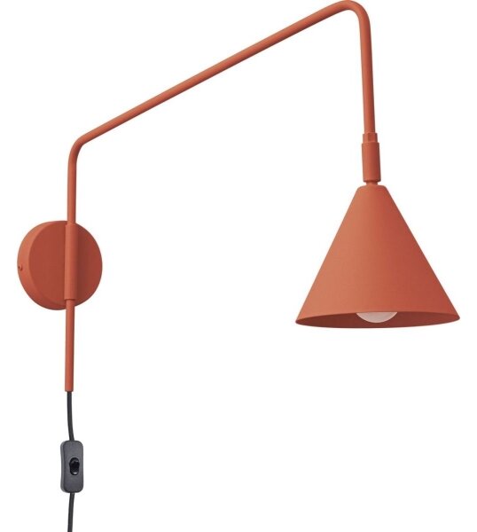 Sollux SL.1701 - Nástenná lampa NOX 1xE14/10W/230V oranžová
