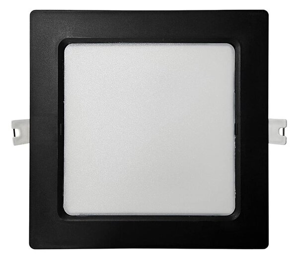 LED Podhľadové svietidlo SQUARE LED/12W/230V 4000K 17x17 cm čierna