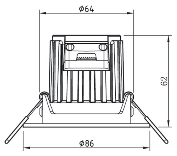 Philips - Stmievateľné LED kúpeľňové svietidlo ABROSA LED/9W/230V IP44