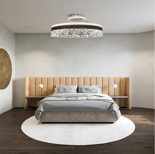 LED Stmievateľný prisadený luster LED/86W/230V 3000-6500K biela + diaľkové ovládanie