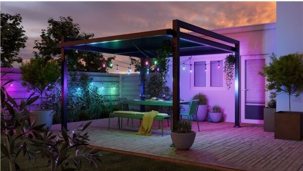 Nanoleaf NF084E00-20SLO- LED RGBWIC Razširitveni niz GIRLANDA 20xLED 15m Wi-Fi IP65