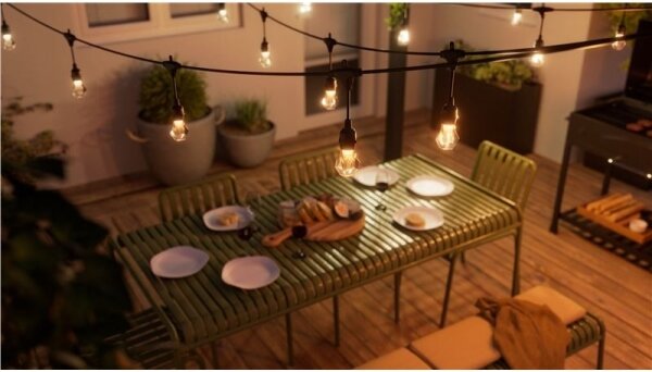 Nanoleaf NF084E00-20SLO- LED RGBWIC Razširitveni niz GIRLANDA 20xLED 15m Wi-Fi IP65