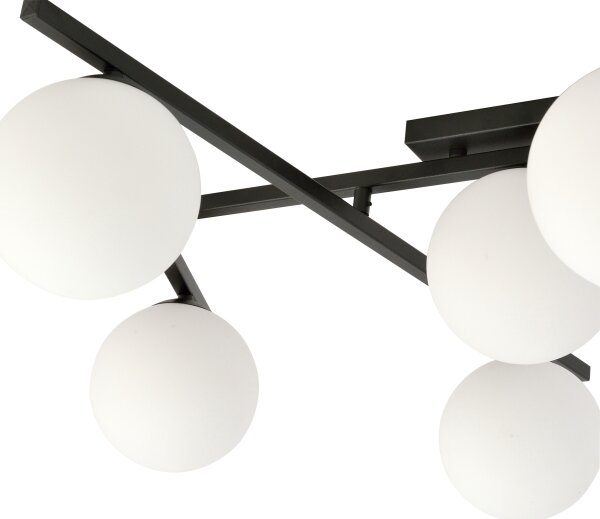 Stropné svietidlo SMART 4xE14/10W/230V čierna/biela