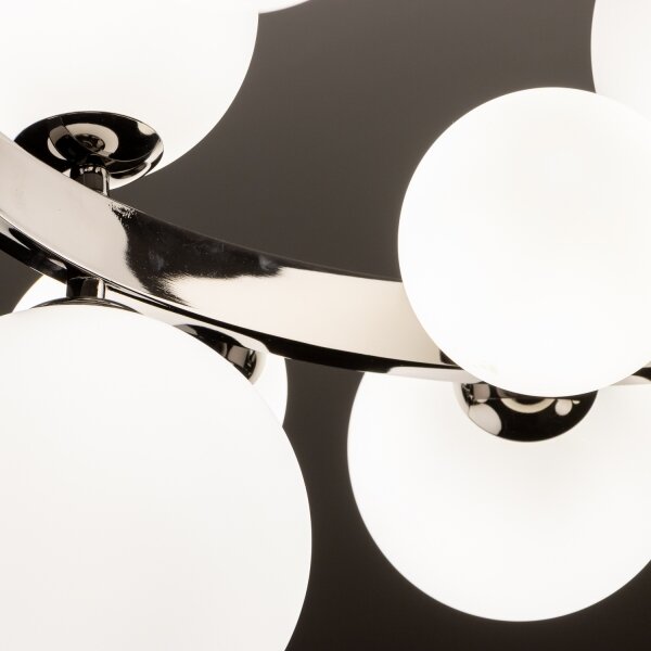 Brilagi - LED luster na lanku MILLA 15xG9/3W/230V čierny chróm/biela