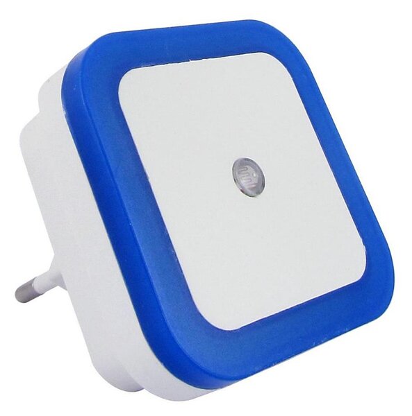 LED nočné svetlo so súmrakovým senzorom LED/0,5W/230V modré