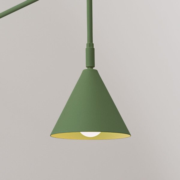 Sollux SL.1700 - Nástenná lampa NOX 1xE14/10W/230V zelená