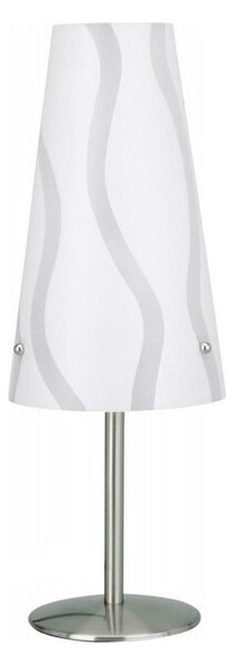 Brilliant - Stolná lampa ISI 1xE14/40W/230V biela/šedá/lesklý chróm