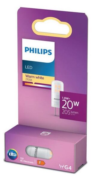 LED Žiarovka Philips G4/1,7W/12V 2700K
