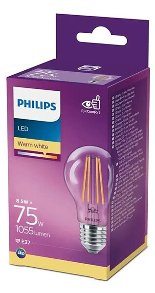 LED Žiarovka Philips A60 E27/8,5W/230V 2700K