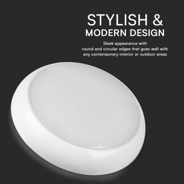 LED Vonkajšie stropné svietidlo LED/20W/230V IP65 3000/4000/6500K