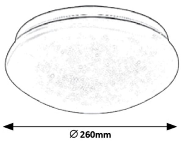 Rabalux 3936 - LED Stropné svietidlo LUCAS LED/12W/230V 260mm
