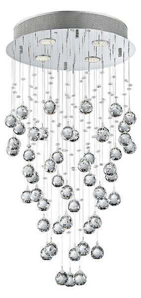 LUXERA 62411 - Krištáľový prisadený luster NORR 4xGU10/50W/230V