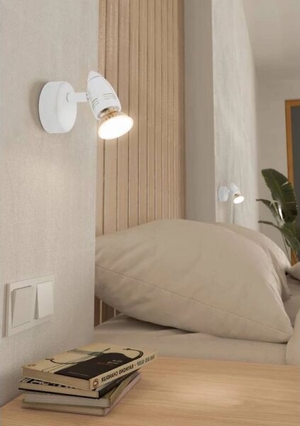 Eglo 780447 - LED Nástenné bodové svietidlo SABADELL 1xGU10/2,8W/230V 3000K biela