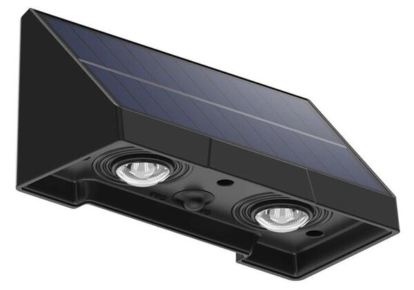 Prezent 65281 - LED Solárne nástenné svietidlo MUSE LED/3,7V IP44 1200 mAh