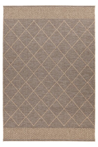 Obsession , Kusový koberec My Oslo 710 Taupe - na von aj na doma, 80x150, hnedá, chodba / predsieň