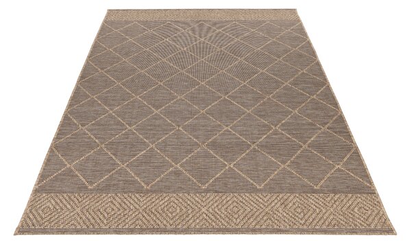 Obsession , Kusový koberec My Oslo 710 Taupe - na von aj na doma, 80x150, hnedá, chodba / predsieň