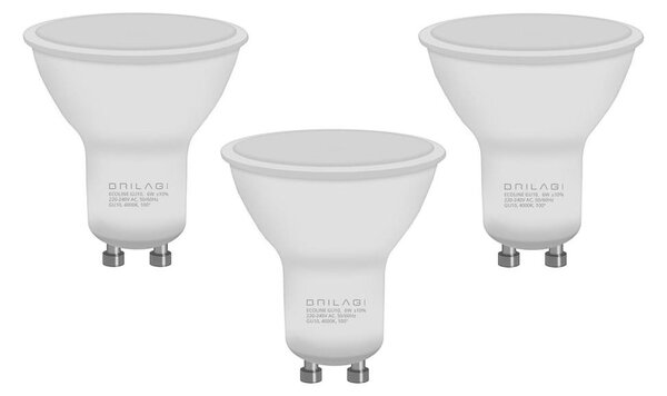 SADA 3x LED Žiarovka ECOLINE GU10/6W/230V 4000K - Brilagi