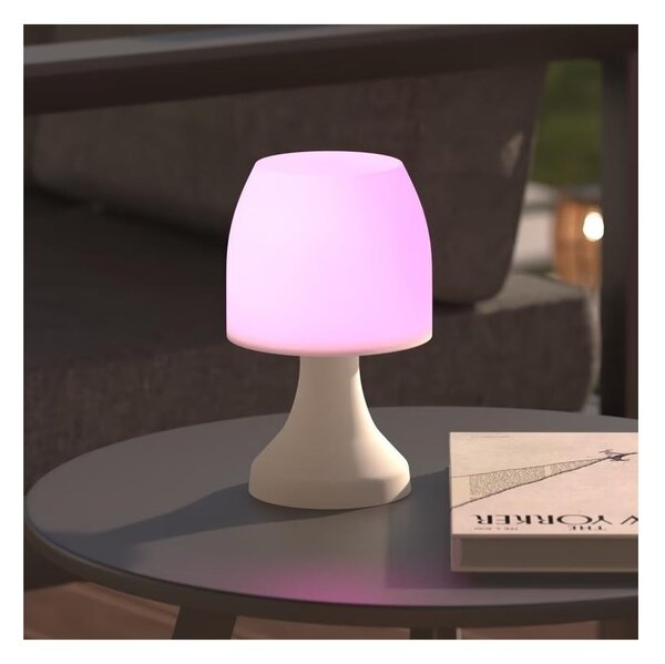 Atmosphera - LED RGB vonkajšia stolová lampa DOKK LED/3xAAA 19,5 cm IP44