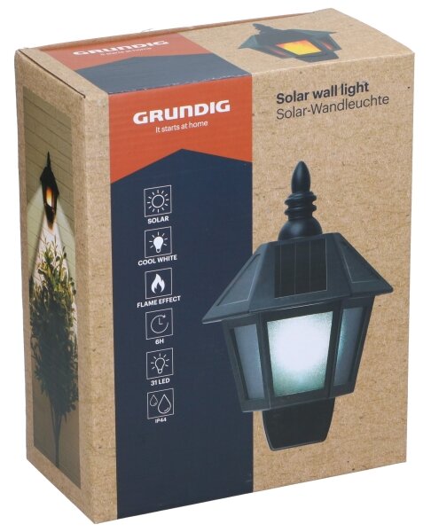 Grundig - LED solárne nástenné svietidlo LED/1,2V 600 mAh IP44