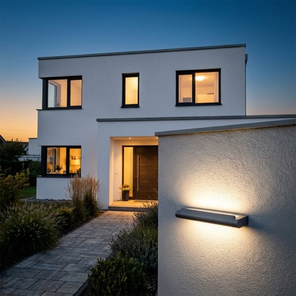 Brilagi -LED Vonkajšie nástenné svietidlo SALERNO LED/12W/230V 35,5 cm antracit IP65