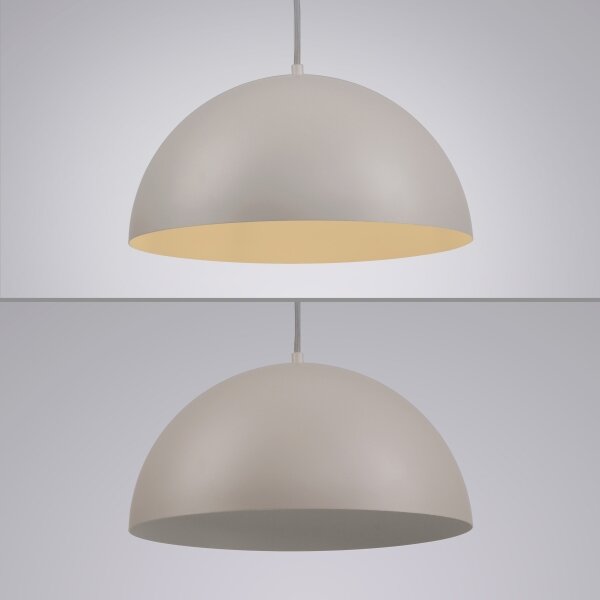 Schöner Wohnen 11728-39 - Závesné svietidlo ALI na lanku 1xE27/25W/230V pr. 38 cm sivá