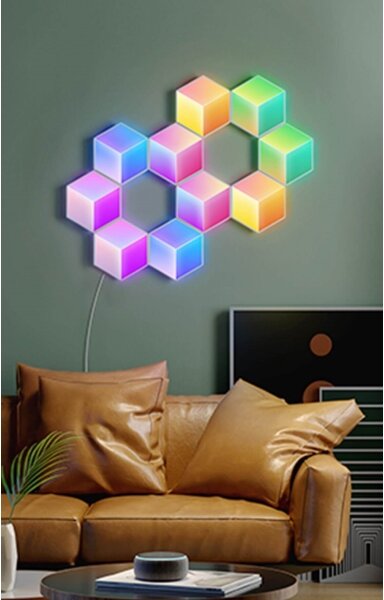 Govee - SADA 10x LED Svietidlo Glide Hexa Pro LED Smart RGBIC Wi-Fi