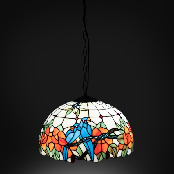 Brilagi - Tiffany vitrážový luster na reťazi JUNGLE 1xE27/60W/230V priemer 40 cm