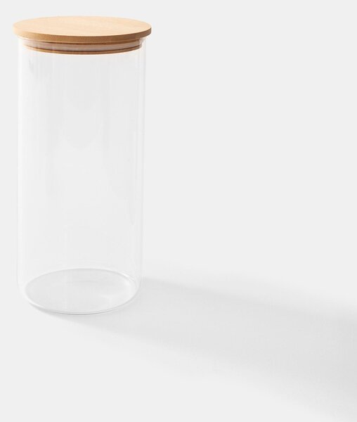 Sinsay - Staklenka s poklopcem ⌀ 10,2 cm × 13 cm - clear