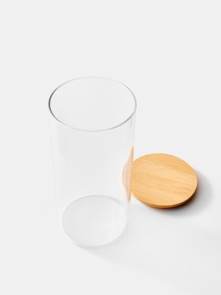Sinsay - Staklenka s poklopcem ⌀ 10,2 cm × 13 cm - clear