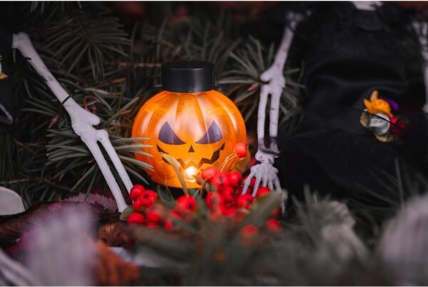 Retlux - SADA 6x LED Dekorácia HALLOWEEN LED/1xCR2032/teplá biela tekvica