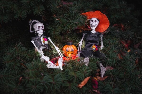 Retlux - SADA 6x LED Dekorácia HALLOWEEN LED/1xCR2032/teplá biela tekvica