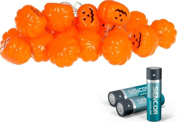 Retlux - LED Dekoračná reťaz HALLOWEEN 20xLED/3xAA/teplá biela 3,3m tekvica