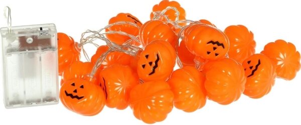 Retlux - LED Dekoračná reťaz HALLOWEEN 20xLED/3xAA/teplá biela 3,3m tekvica