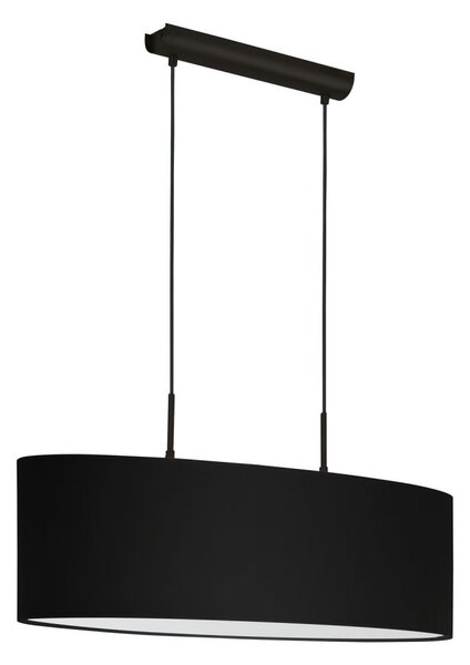 Eglo 33356 - Závesný luster AMANI 2xE27/60W/230V čierny