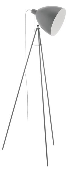 Eglo 33095 - Stojacia lampa DUNDEE 1xE27/60W/230V sivá