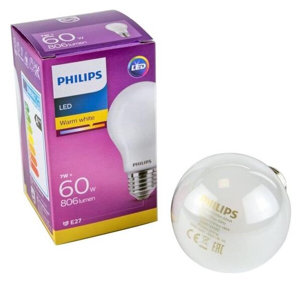 LED Žiarovka Philips E27/7W/230V 2700K