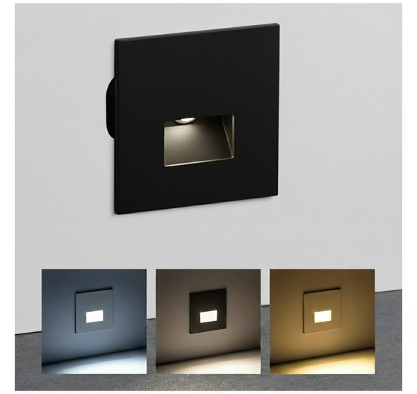 Brilagi - LED Schodiskové svietidlo JACK LED/3W/230V 3000/4000/6500K IP65 čierna
