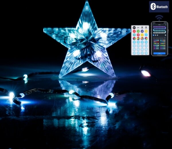 Aigostar - LED RGBICW Vonkajšia svetelná reťaz 100xLED/10W/230V 10m IP44 + DO