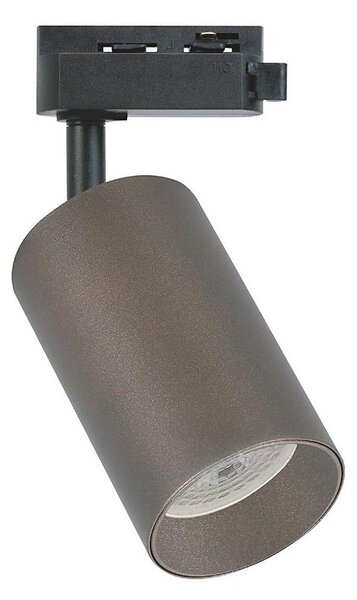 Bodové svietidlo pre 1-fázový lištový systém PIPE 1xGU10/10W/230V hnedé