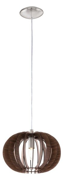 Eglo 95023 - Závesné svietidlo na lanku STELLATO 1xE27/60W/230V pr. 30 cm hnedé
