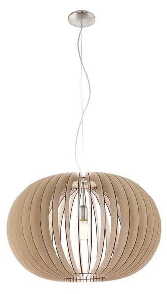 Eglo 95042 - Závesný luster na lanku STELLATO 1xE27/60W/230V priemer 70 cm béžový