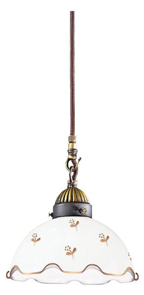 Kolarz 731.30.160 - Závesný luster na lane NONNA, 1xE27/75W/230V, priemer 20 cm, kvetinový, ružové zlato