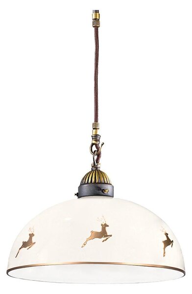 Kolarz 731.30.151 - Luster na lankách NONNA 1xE27/75W/230V, priemer 30 cm, s jelením motívom, ružové zlato