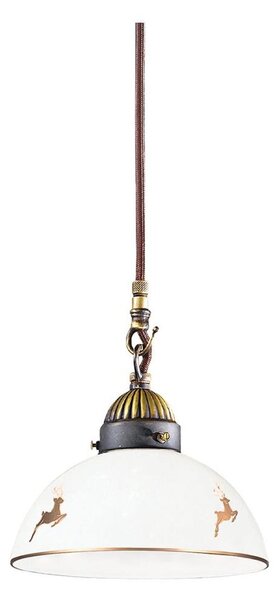 Kolarz 731.30.150 - Závesný luster na lanku NONNA 1xE27/75W/230V pr. 20 cm jelení ružové zlato