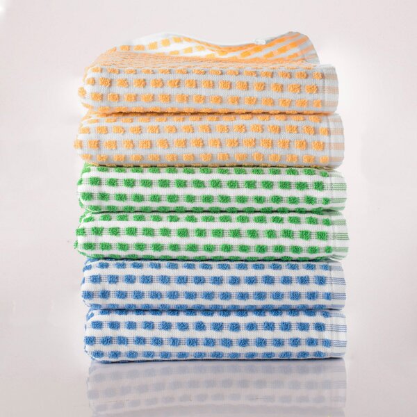 Blancheporte Malé froté utierky, 3 farby, súprava 6 a 12 ks modrá+zelená+žltá 12ks/30x50cm