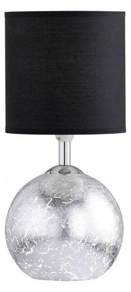 Wofi 8149.02.70.6010 - Stolná lampa CARMEN 1xE14/40W/230V čierna/strieborná
