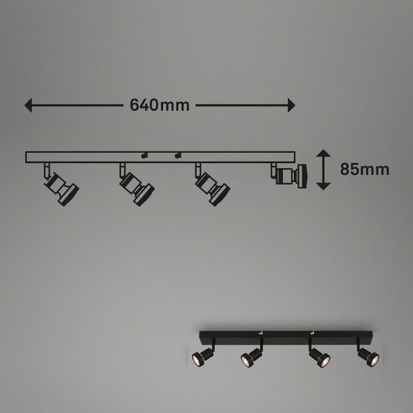Briloner 2926-045 - LED bodové svietidlo 4xGU10/4,9W/230V