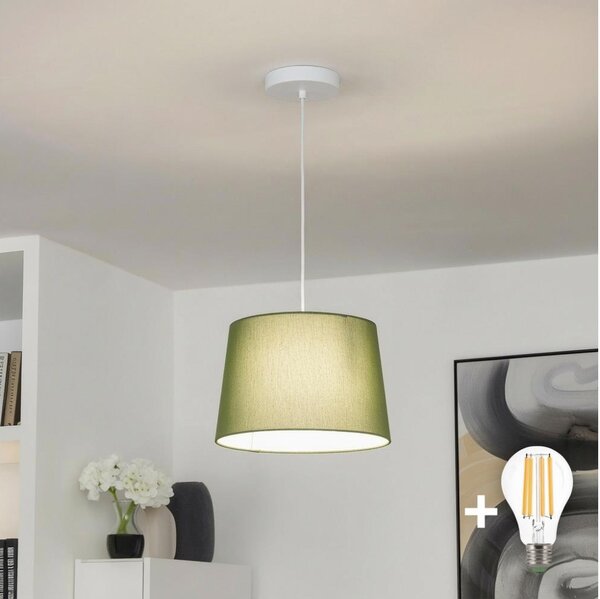 Brilagi - LED luster na lanku CERIA 1xE27/40W/230V priemer 30 cm zelený