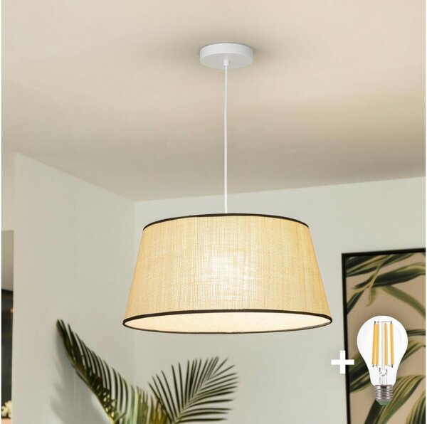 Brilagi - LED luster na lane CERIA 1xE27/40W/230V pr. 50 cm béžový