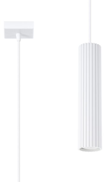 Sollux SL.1535 - Luster na lanku KARBON 1xGU10/10W/230V biela